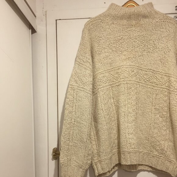 VINTAGE NORTH COUNTRY KNIT WOOL TURTLENECK SWEATERS SIZE XL - Picture 2 of 15